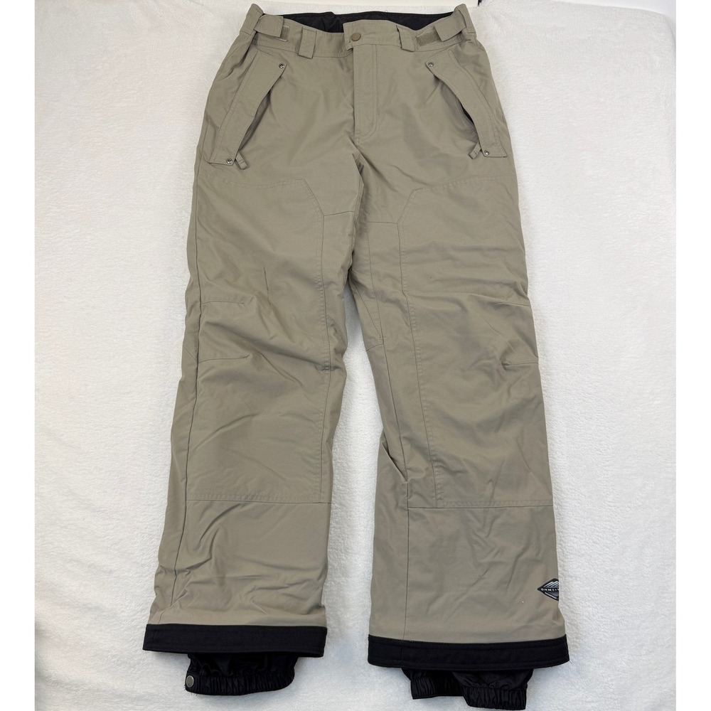 Columbia Omni-Tech Snow Pants Men Size M Tan Ski Snowboard